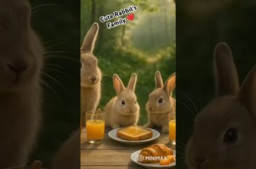 cute rabbits family | rabbit kids | cutest family #rabbit #rabbits #cute #jungle #cutebunny