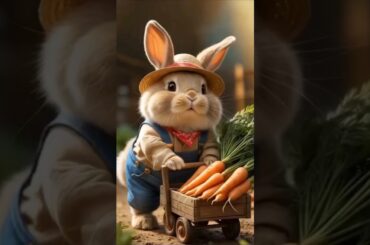 #cute #bunny #shorts #viral #cute #animals #carrots #viralshorts #blue #cool #farmer #farm #cart