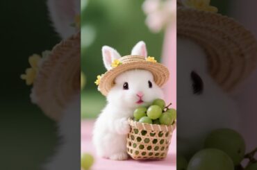 A Grape Day for Bunny  #adorable #cute #rabbit