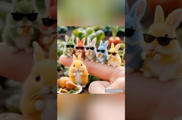 From Turkey Aroma to Soft Fur: A Heartwarming Encounter #cute #rabbit #pets #ai #shorts #youtube