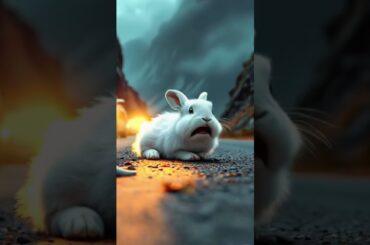 Weeping Cute Rabbit after road accident part-1 #trending #viralvideo #trendingshorts #foryou #fyp