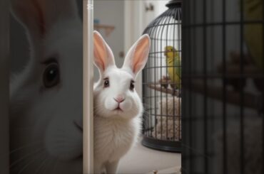 Help The beauty Parrot #ai #funny #reels #shorts #cute #rabbit #cartoon #shortsfeed #rabbitrescue
