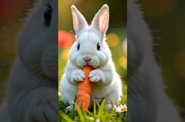 rabbit eating carrot #cute #funny #rabbit