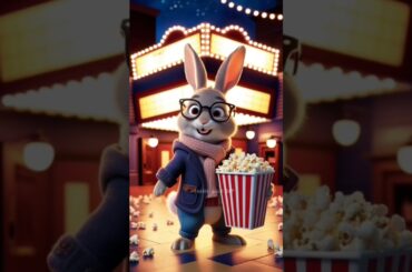 cute rabbit popcorn Cute pet debut plan. Pastoral cute pet. cute pet in the countryside