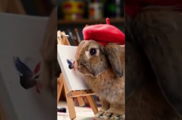 The art world isn't ready for him #bunny #cute #funny