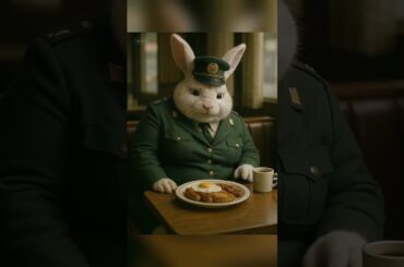 The chubby army mom helps the little bunny baby get revenge #revengestory  #cute  #rabbit #animals