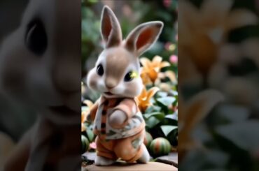cute rabbit dancing. Cute pet debut plan. Pastoral cute pet. cute pet in the countryside