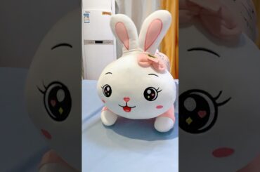 Cute Bunny Plush Pillow! #stuffedanimals #plushies #cute #bunny #giftforkids #plushtoys #toys