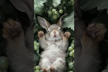 This lazy rabbit is so cute