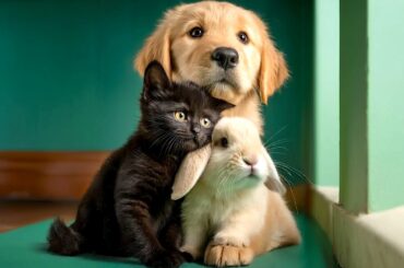 Fluffy Kittens Puppies & Bunny Rabbits [Friends Forever]