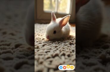 Fluffy baby bunny munches & hops | rabbit moments #bunny #cute #viralshorts #shortsvideo #reels