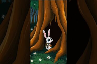 cute rabbit in jungle | #rabbit #jungle #happy #cartoon #animation #shorts #toddlers