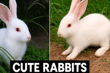 Cute baby rabbit playing feeding activities#cuterabbitvideo#babybunny #animallovers