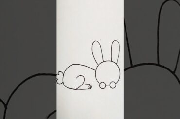 Cute rabbit drawing from number 200 #drawings #trending #art #viral
