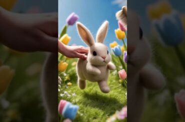 Bunny or Plush? Watch This Adorable Transformation!  #cute #bunny