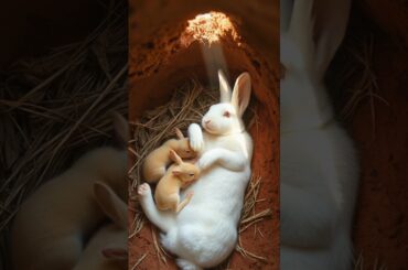 Baby bunnies are drinking milk #cute #rabbit #bunny #pets