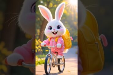 Cute Bunny bicycle Adventure  #Wholesome #share #gaming #bunny #shortvideo #shortsfeed  #gaming
