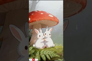 Cute Rabbit Finds a Magical Flower on a Rainy Night | Short Story #cartoon #