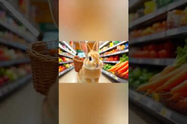 bunny goes shopping #rabbit #mycuterabbit #cutebunny #cuteanimal