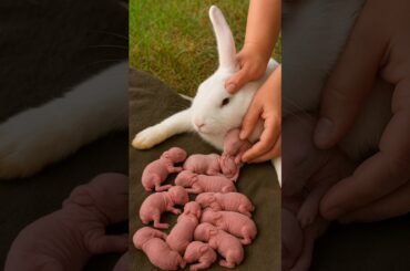 Cute Rabbit Baby - Rabbit Growth Day By Day | Rabbit 1 To 19 Days #shorts
