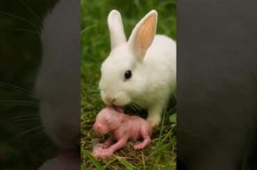 Rabbit growth - Cute Baby Bunny 1 To 24 Days #cute #animals #rabbit #bunny #shorts