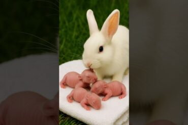Cute Rabbit BABIES...  Baby Rabbit Growing UP Day By Day #rabbit #cute #animals