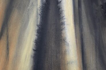The return of Hazel and Fiver. Original wet charcoal and pastel art by me.