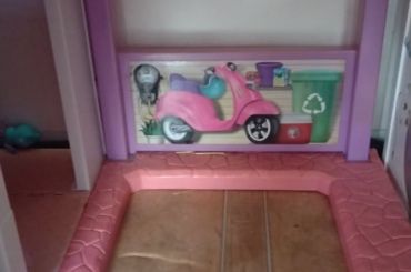 It's not a Barbie dream house. It's a bunny dream house!