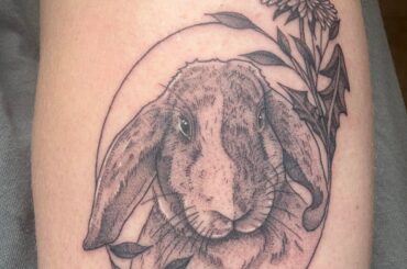 Tribute tattoo of my bunny