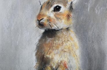 Pipkin. Original wet charcoal and pastel art by me.