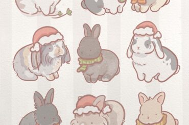 Look at these cuties I made for the bunnies in the community! 🐰🎄