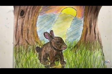 Drawing & Coloring a Bunny.