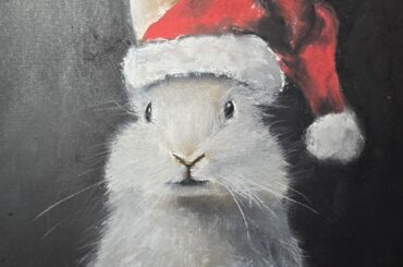 Somebunny loves you ❤️ Original wet charcoal and pastel art by me.