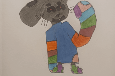 I was trying to draw a cute stuffed bunny wearing an ugly sweater that didn't match anything how did I do trying to do this?