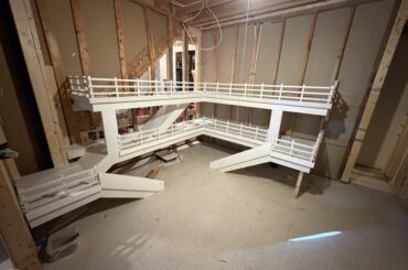 Farm room.  Barns are being painted.