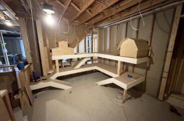 Creating bunny rooms for a client.  Here is one that will be farm themed.  Still adding fence balcony’s, adding a feeding/ffood/hay thing.  Any advice or pictures for inspiration.  Doing another larger room in rustic/log cabin theme.