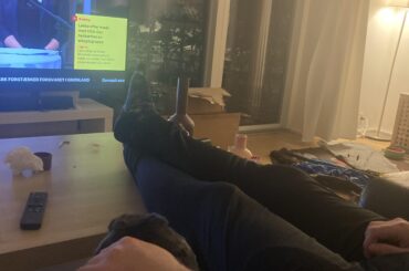 Watching the news with bundad