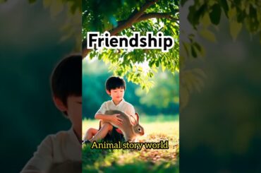 A Kid & His Cute Rabbit #shorts