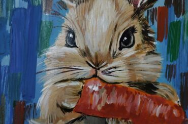 Bunny artwork by unfilteredpaint