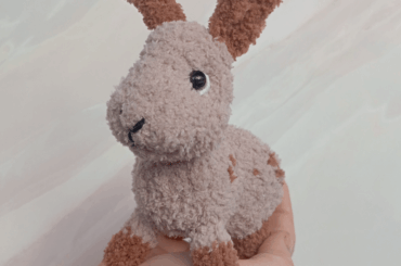 A quick little project I made, this plush beige bunny