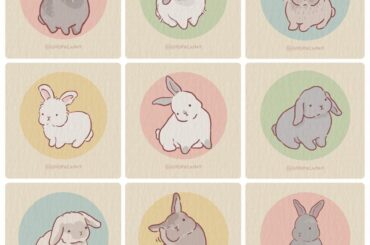 Drawings I made for the bunnies in this community 🐰