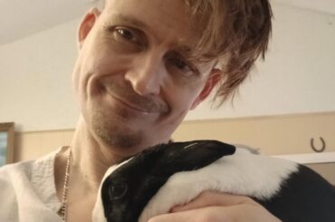 Bunny Parade: anytime I pick up one of our buns and walk around the house with them.