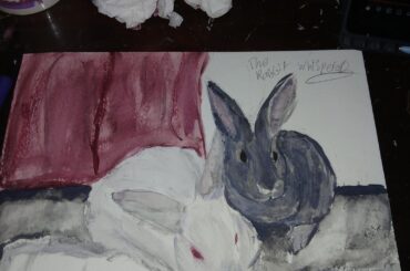 Painted a picture of them when they were babys