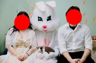 My bunny met the Easter Bunny!