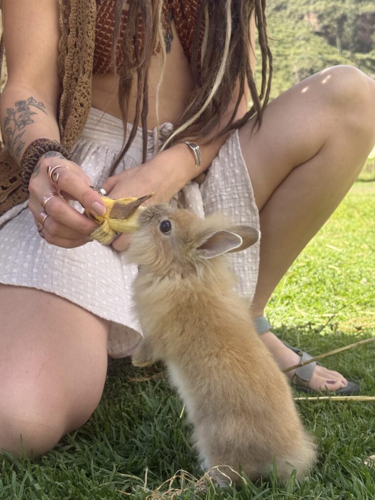 She’ll always stand up for a banana