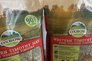 Philadelphia, PA: Giving away 2 Oxbow Timothy Hay bags