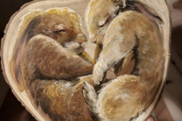 Work in progress, acrylic on wood