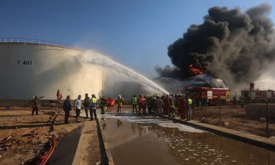 Drone strike in western Libya torches a power substation, triggering outages