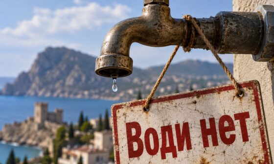 Occupied Crimea is left without a stable water supply