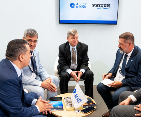 Burton Patton with Chadi Iskandar and alfanar executives